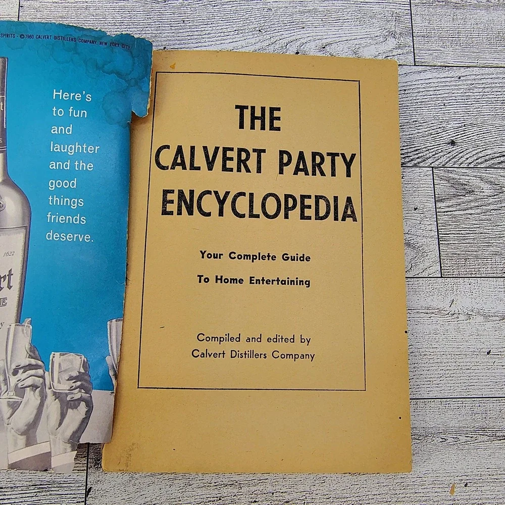 The Calvert Party Encyclopedia Home Entertaining Cookbook Booklet 1960 fun!‎